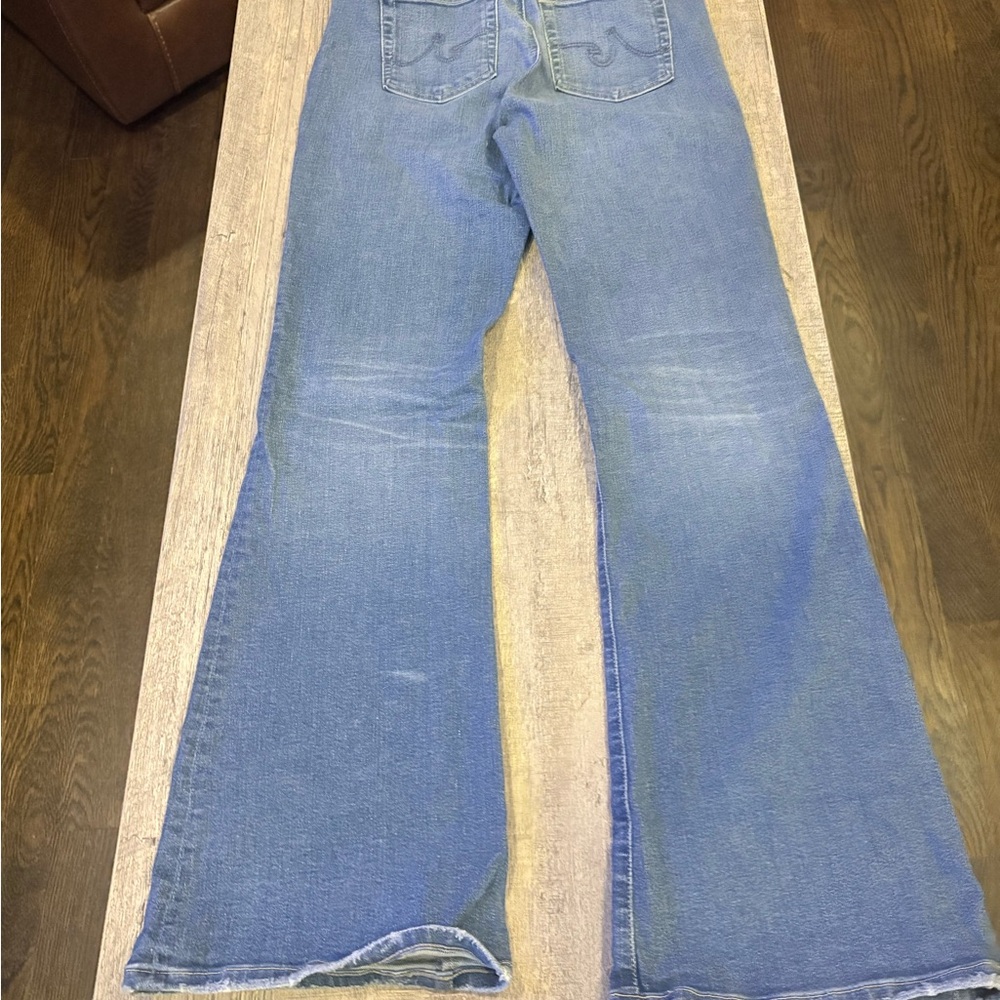 AG Adriano Goldschmied Light Blue Flare Jeans